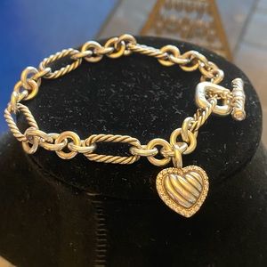 David Yurmin charm bracelet. 7”